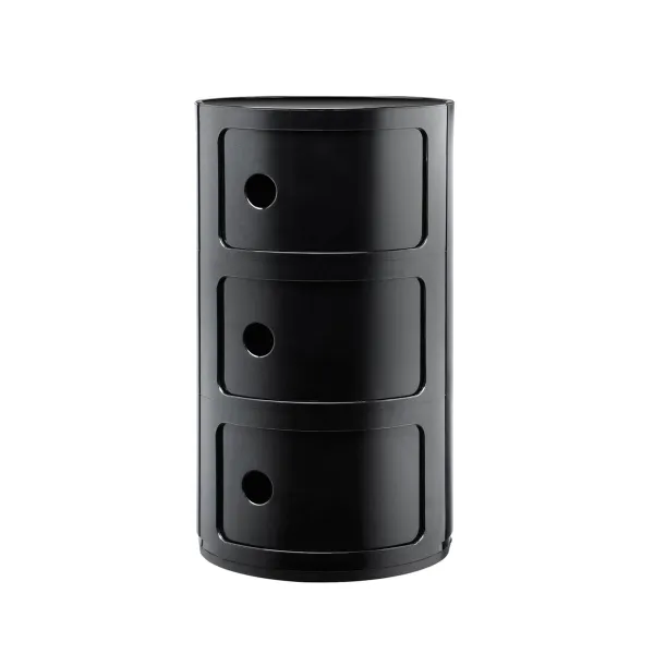 Kartell Stolík s úložným priestorom Componibili 4967, 3 úložné diely, viac farieb Farba: šedá
