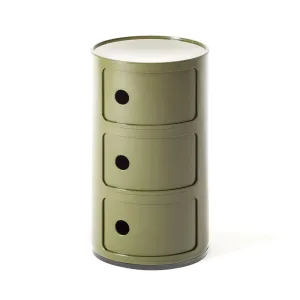 Kartell Stolík s úložným priestorom Componibili 4967, 3 úložné diely, viac farieb Farba: černá