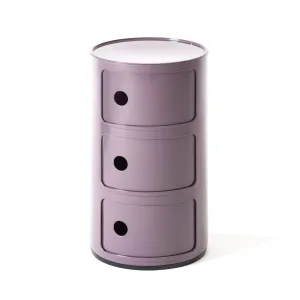 Kartell Stolík s úložným priestorom Componibili 4967, 3 úložné diely, viac farieb Farba: černá
