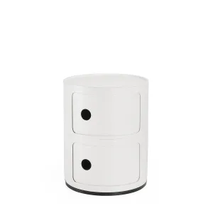 Kartell Stolík s úložným priestorom Componibili 4986, matný, 2 úložné diely, viac farieb Farba: černá