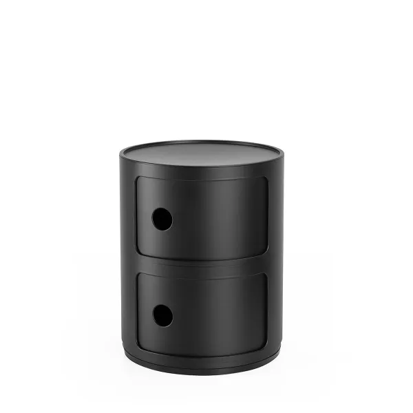 Kartell Stolík s úložným priestorom Componibili 4986, matný, 2 úložné diely, viac farieb Farba: bílá