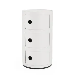 Kartell Stolík s úložným priestorom Componibili 4988, matný, 3 úložné diely, viac farieb Farba: černá