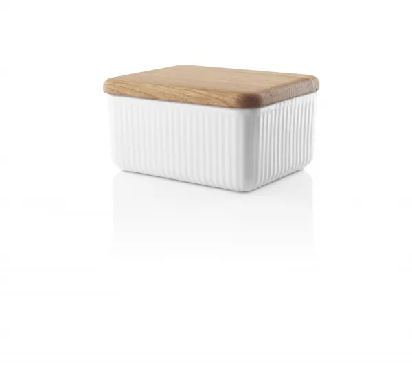 Porcelánová maslienka Nordic kitchen s dubovým vekom, Legio Nova - Eva Solo