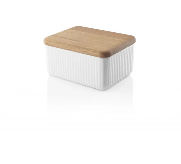 Porcelánová maslienka Nordic kitchen s dubovým vekom, Legio Nova - Eva Solo