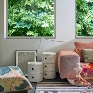 Kartell Stolík s úložným priestorom Componibili 4986, matný, 2 úložné diely, viac farieb Farba: černá