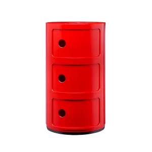 Kartell Stolík s úložným priestorom Componibili 4967, 3 úložné diely, viac farieb Farba: černá