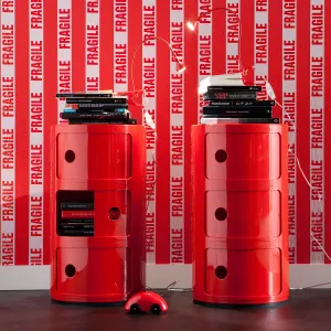 Kartell Stolík s úložným priestorom Componibili 4967, 3 úložné diely, viac farieb Farba: černá