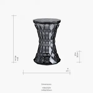 Kartell Stolička Stone, viac farieb Farba: Kouřová