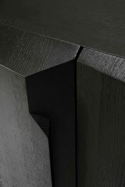 Komoda Oak Stairs 150 cm, čierna - Ethnicraft