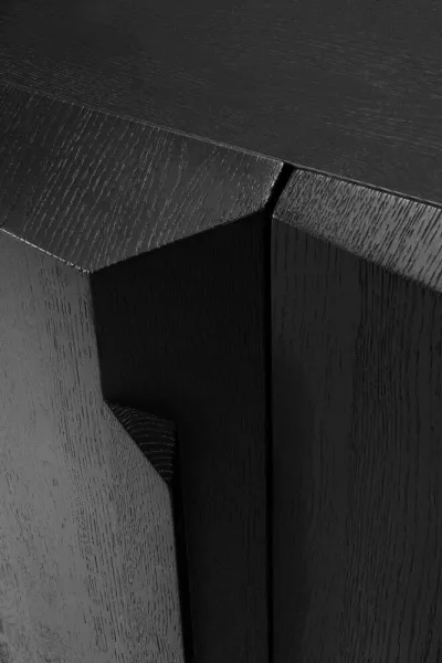Komoda Oak Stairs 200 cm, čierna - Ethnicraft