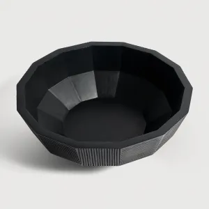 Mahagónová misa Black Striped bowl - Ethnicraft