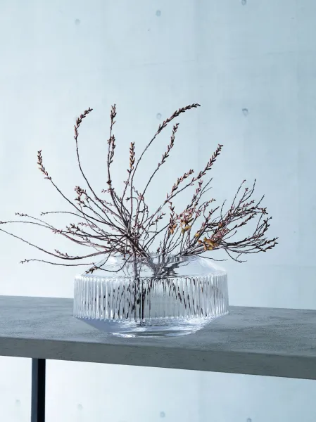 Široká váza Rotunda, v. 14 cm, číra - LSA international