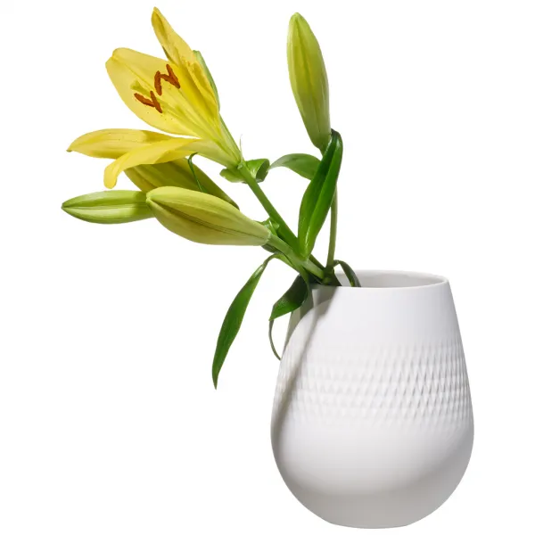 Váza Carré, malá, kolekcia Manufacture Collier blanc - Villeroy & Boch