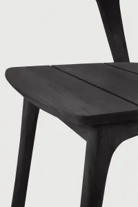 Vonkajšia jedálenská stolička Bok - lakovaný teak - čierna - Ethnicraft