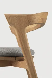 Vonkajšia jedálenská stolička Bok - teak - látka Mocha - Ethnicraft