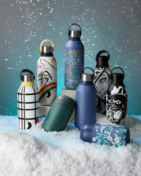 Termofľaša Chilly's Bottles - veľrybia modrá 350ml, edícia Series 2
