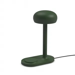 Lampa Emendo s Qi bezdrôtovým nabíjaním, smaragdovo zelená - Eva Solo