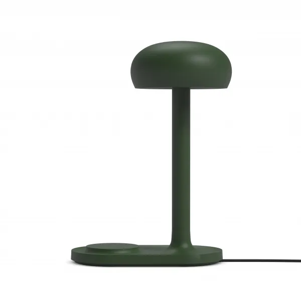 Lampa Emendo s Qi bezdrôtovým nabíjaním, smaragdovo zelená - Eva Solo