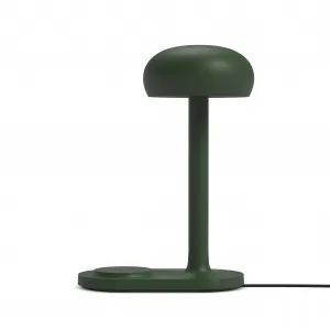 Lampa Emendo s Qi bezdrôtovým nabíjaním, smaragdovo zelená - Eva Solo