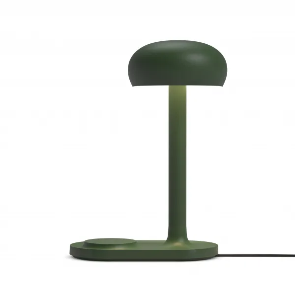 Lampa Emendo s Qi bezdrôtovým nabíjaním, smaragdovo zelená - Eva Solo