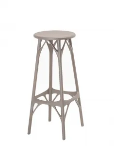 Barová stolička A.I. STOOL LIGHT, v. 75 cm, viac farieb - Kartell Farba: černá