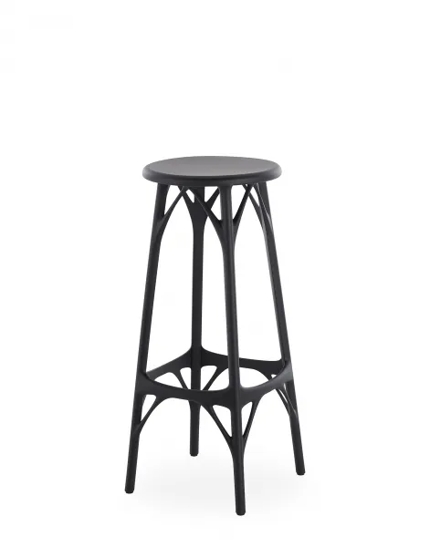 Barová stolička A.I. STOOL LIGHT, v. 75 cm, viac farieb - Kartell Farba: šedá