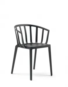 Jedálenská stolička Venice, matná čierna - Kartell