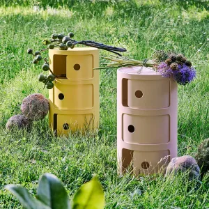 Kartell Stolík s úložným priestorom Componibili BIO 5970, 3 úložné diely, viac farieb Farba: růžová