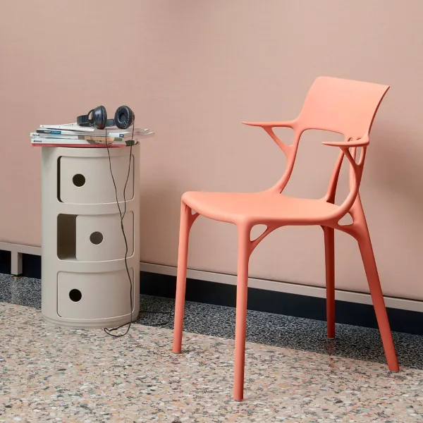 Kartell Stolík s úložným priestorom Componibili BIO 5970, 3 úložné diely, viac farieb Farba: růžová
