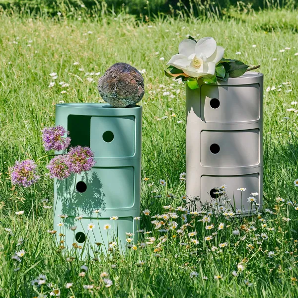 Kartell Stolík s úložným priestorom Componibili BIO 5970, 3 úložné diely, viac farieb Farba: růžová