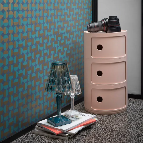 Kartell Stolík s úložným priestorom Componibili BIO 5970, 3 úložné diely, viac farieb Farba: růžová