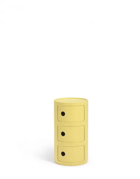 Kartell Stolík s úložným priestorom Componibili BIO 5970, 3 úložné diely, viac farieb Farba: růžová