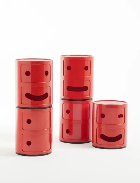 Stolík Componibili Smile, červený - Kartell