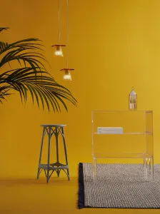 Barová stolička A.I. STOOL LIGHT, v. 65 cm, čierna - Kartell