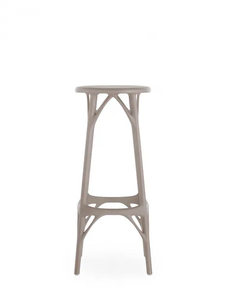Barová stolička A.I. STOOL LIGHT, v. 75 cm, viac farieb - Kartell Farba: černá