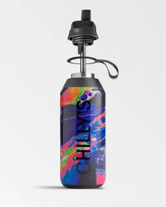 Termofľaša Chilly's Bottles - Dreamscape, Neon Galaxy 500 ml, edícia Series 2 Flip