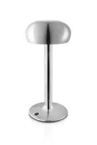 Lampa Emendo s LED žiarovkou na batérie, chróm - Eva Solo
