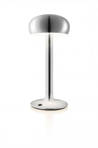 Lampa Emendo s LED žiarovkou na batérie, chróm - Eva Solo