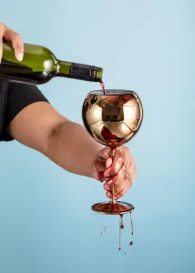 Poháre na víno "Bubbles", Gold Aurum - Lukáš Houdek