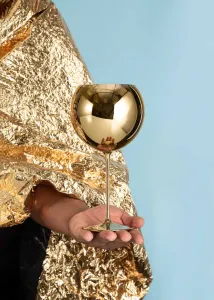 Poháre na víno "Bubbles", Gold Aurum - Lukáš Houdek