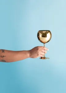 Poháre na víno "Bubbles", Gold Aurum - Lukáš Houdek