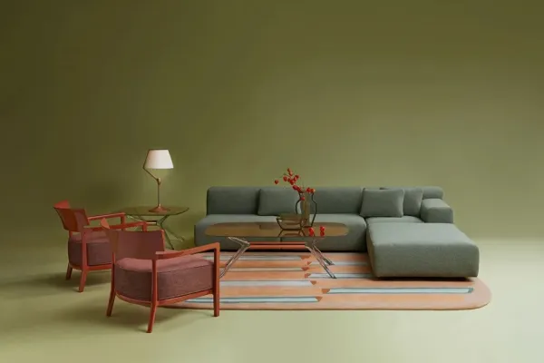 Koberec PARAYS 300x200 cm, viac variantov - Kartell Farba: Oranžová/zelená