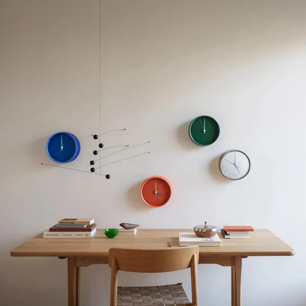 Nástenné hodiny Henning Koppel 22 cm, matná modrá - Georg Jensen