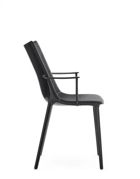 Stolička H.H.H. koža, viac variantov - Kartell Farba: Černá / černá