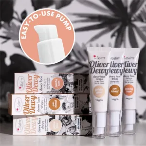 theBalm Oliver Dewy Face Drops tekutý rozjasňovač odtieň Golden Glow 28 ml