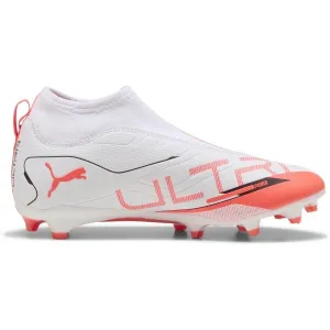 Puma ULTRA 5 MATCH+ LL FG/AG JR Detské kopačky, biela, veľkosť 29