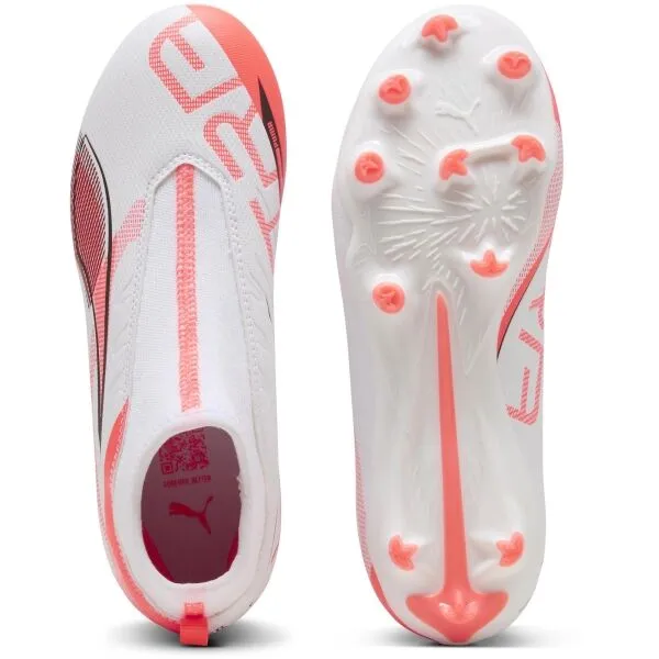 Puma ULTRA 5 MATCH+ LL FG/AG JR Detské kopačky, biela, veľkosť 29
