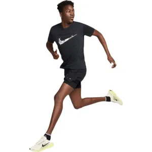 Nike TEE RUN ENERGY SP25 Pánske bežecké tričko, čierna, veľkosť