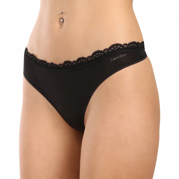3PACK dámske tangá Calvin Klein čierná (QD5300-UB1) M