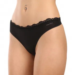 3PACK dámske tangá Calvin Klein čierná (QD5300-UB1) M